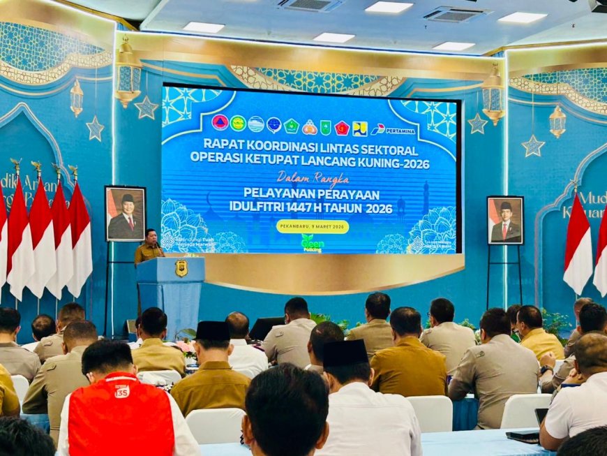 Wabup Bengkalis Hadiri Rakor Operasi Ketupat Lancang Kuning 2026