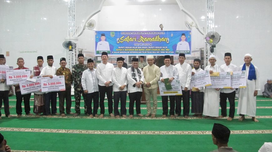 Safari Ramadan di Rimba Melintang Bupati Rohil Ajak Kompak Bangun Daerah
