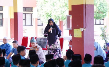 Bupati Afni Doa di SMP Islamic Center Siak, Bersama Pulihkan Luka