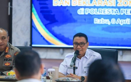 Wawako Pekanbaru Dan Polresta Deklarasi Bersama Zona Integritas