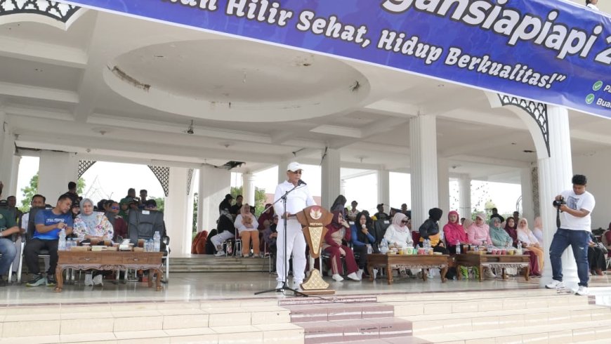 Bupati Rohil Resmi Luncurkan Car Free Day Bagansiapiapi 2026