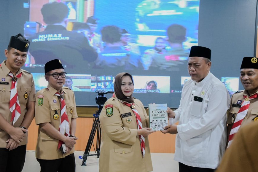 Luncurkan Buku Profil Ulama Bupati Bengkalis Ajak Teladani Perjuangan