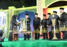 Bupati Kasmarni Serahkan Piala Bergilir Titip Harapan Besar Kepada Kafilah Bengkalis