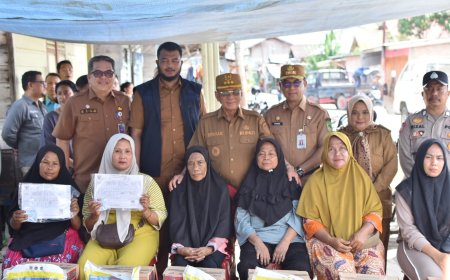 Tinjau Korban Kebakaran Bupati Rohil Pastikan Pemkab Siap Fasilitasi