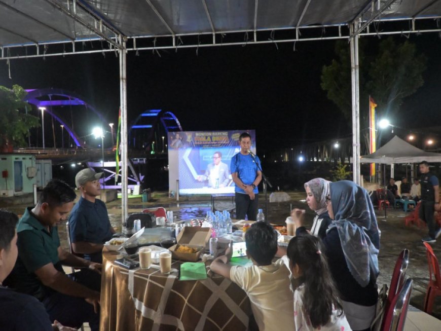 Bupati Kampar Bersama Masyarakat Saksikan Spanyol Vs Saudi Arabia