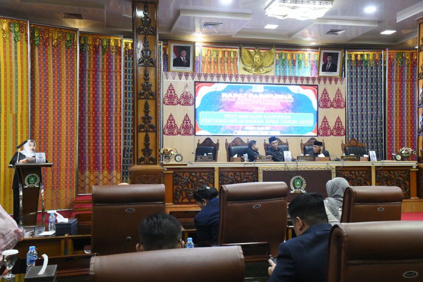 Harap Segera Disahkan Bupati Bengkalis Sampaikan Ranperda Pertanggungjawaban APBD