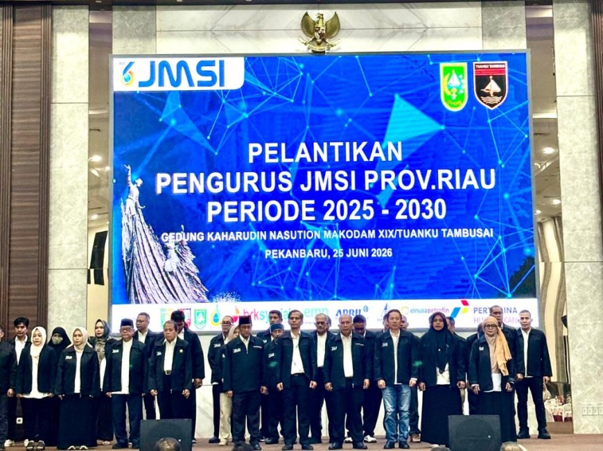 Pelantikan Pengda JMSI Riau Dihadiri Pangdam dan Pejabat Penting