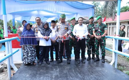 Bupati Siak Apresiasi Dukungan Polri Terkait Jembatan Presisi Merempan Hulu Akses Tiga Dusun