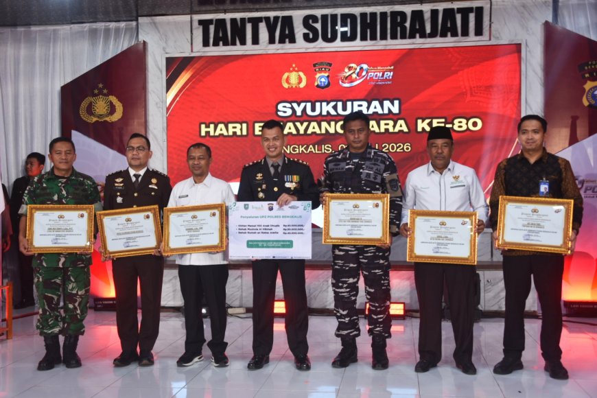 Wabup Bengkalis Hadiri Upacara Hari Bhayangkara Doakan Polri Sukses Mengayomi Masyarakat