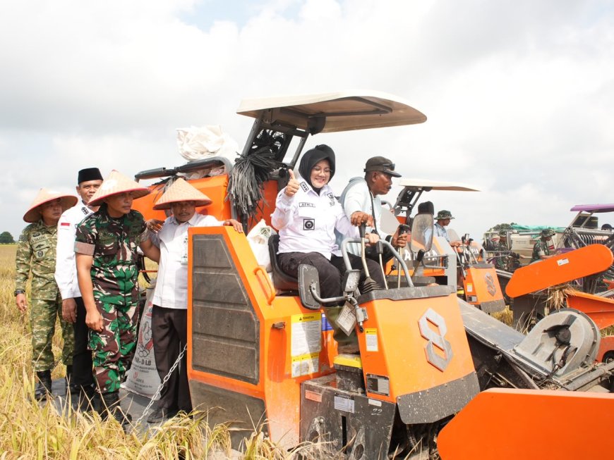 Panen Perdana Padi Zakat Produktif di Siak, Mustahik Didorong Menjadi Petani Mandiri