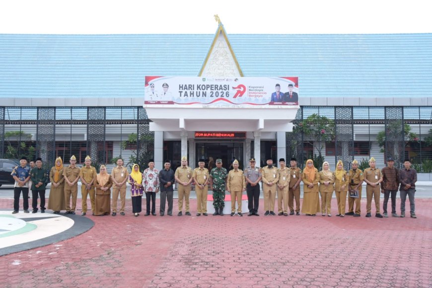 Pimpin Hari Koperasi Wakil Bupati Bengkalis Tegaskan Penggerak Ekonomi