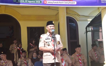Kontingen Pramuka Bengkalis Dilepas Wabup Bengkalis Ke Cibubur
