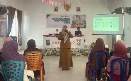 Kapus Salo Ajak Siswa Sekolah Lansia Salo CERDIK