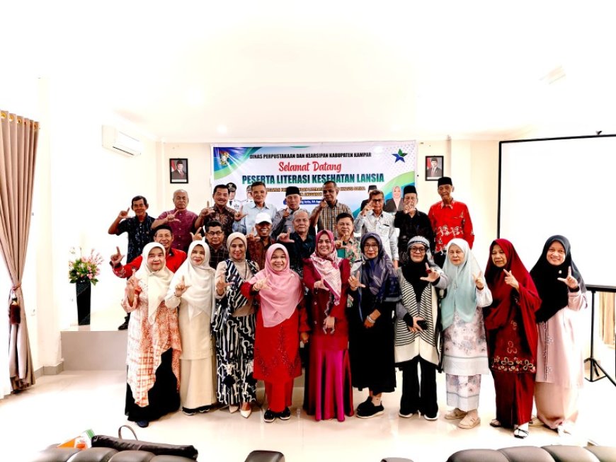 Perpustakaan dan Arsip Kampar Gelar Literasi Lansia 