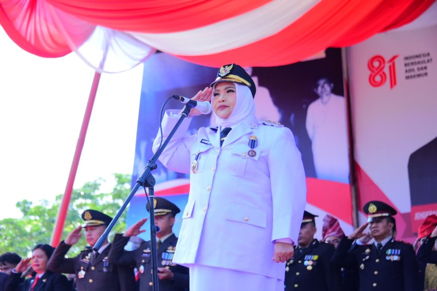 Bupati Bengkalis Pimpin Upacara Proklamasi Kemerdekaan Ke 81