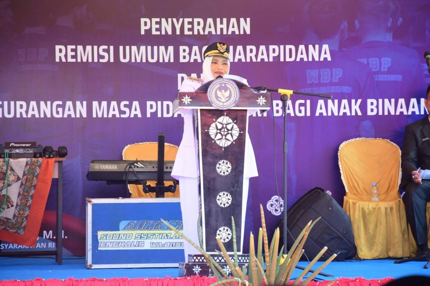 Bupati Bengkalis Hadiri Pemberian Remisi Ratusan Narapidana
