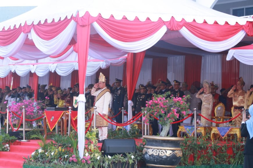 Wako Agung Pimpin Upacara Penurunan Bendera HUT RI
