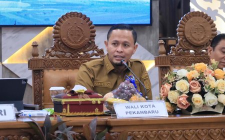 Wako Pekanbaru Pimpin Rapat Forkopimda Bahas Keamanan Kota