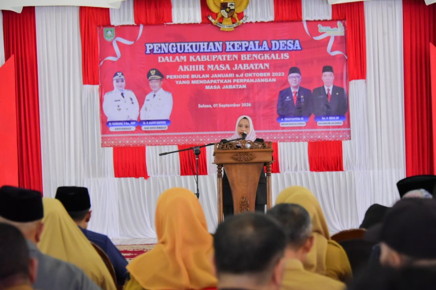 Perpanjangan Jabatan Kades Bupati Bengkalis Ingatkan Soal Amanah