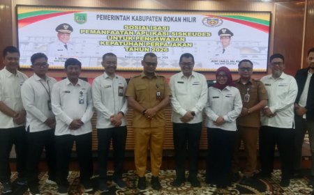 Pemkab Rohil Dorong Kepatuhan Perpajakan dan Tata Kelola Keuangan Kepenghuluan