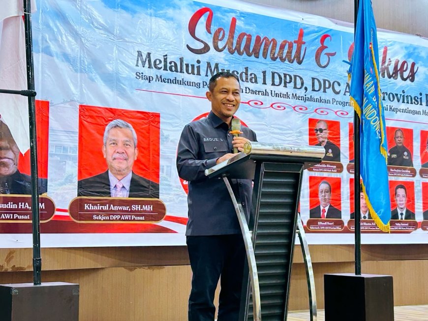 Wabup Bengkalis Hadiri Pelantikan Pengurus DPC AWI Riau