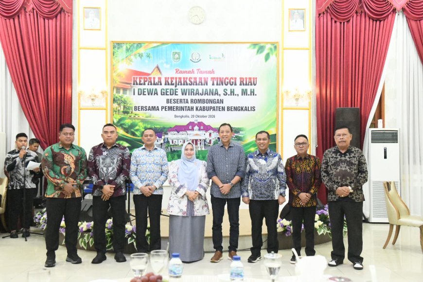 Sambut Kajati Riau Bupati Bengkalis Siap Perkuat Sinergi