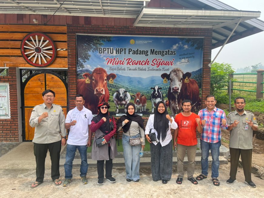 Humas BPTU HPT Padang Mangatas Sumbar Paparkan Soal Potensi Pembibitan Sapi Kepada JMSI Kampar